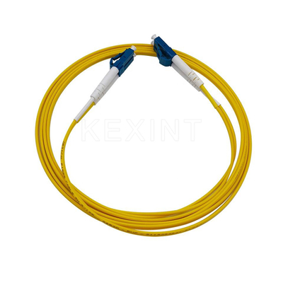 Kabel Patch Serat Optik Disesuaikan LC SC FC ST UPC APC Duplex SM MM OM1 OM2 OM3 OM4