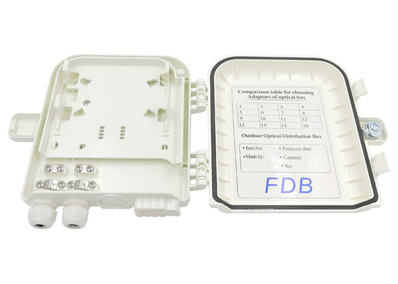 Hiasan Dinding 8 Core SC / FC PC ABS Fiber Optic Splitter Box